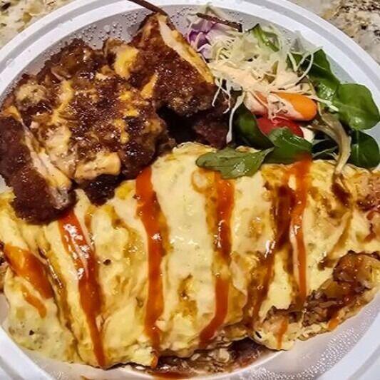 오므리 돈까스 Omelette Pork Cutlet